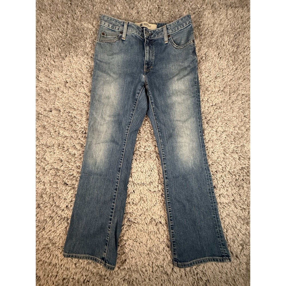 Vintage Made in USA GAP Boot Cut Stretch Women's Size 4 Ankle Jeans Denim Blue